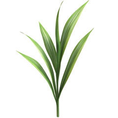 Obraz premium Green plant leaves against vibrant multicolored stripes background abstract art design