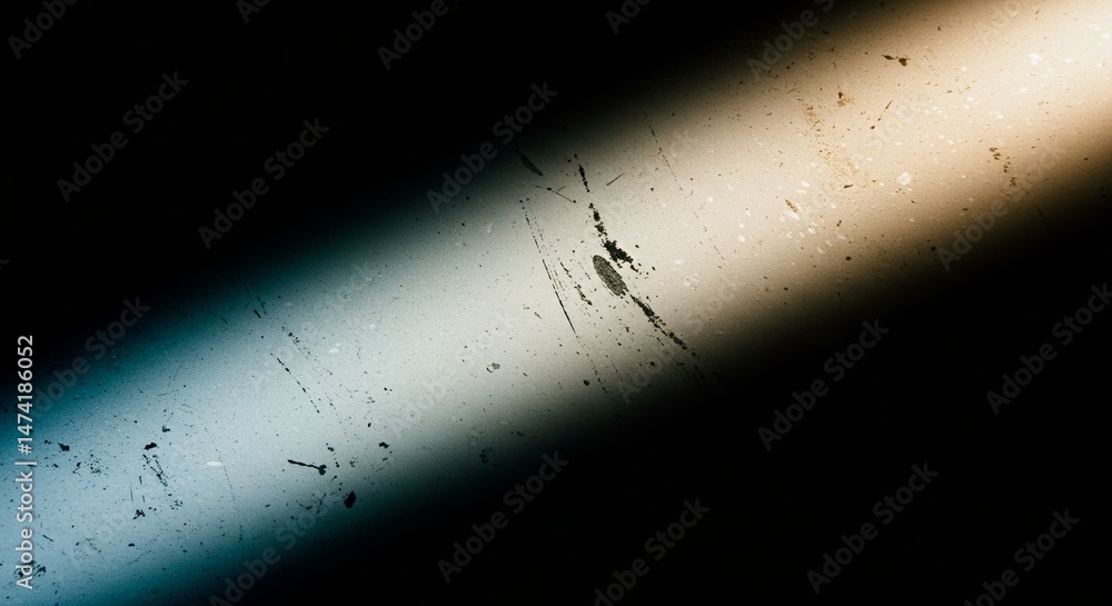 Poster a blurry line of light is cast on a dark background