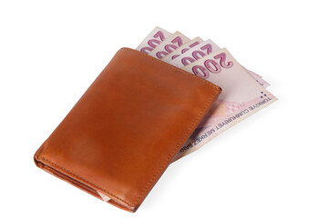 Turkish lira banknotes in a wallet