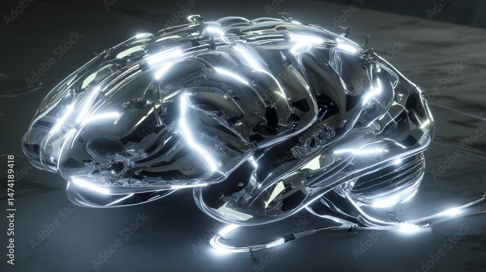 Poster cyber intelligence and digital brain insights are intertwined in a virtual network