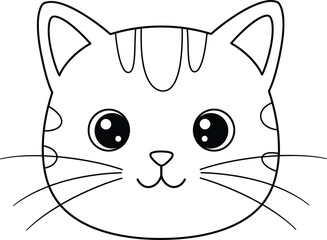Cute Cartoon Cat Illustration