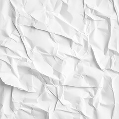 Fototapeta premium Crumpled white paper texture (2)