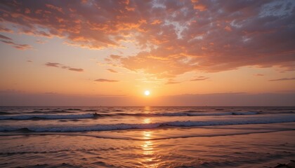 Obraz premium sunset on the beach
