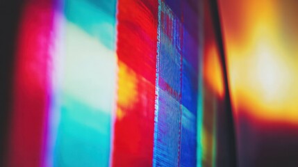 Obraz premium Vibrant vertical color stripes