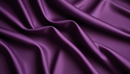 Obraz premium A close-up of draped, luxurious, and smooth purple silk fabric creates a stunning backdrop.