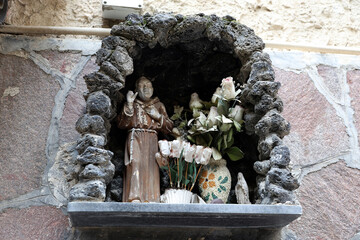 detail of an old church