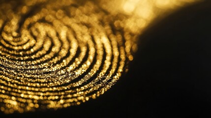 Golden Fingerprint Spiral