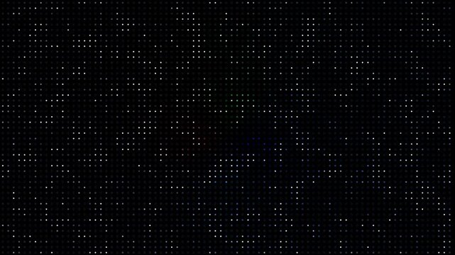 Tiny grid light pixels shimmer subtly in the dark, perfect for futuristic tech concepts, HUDs, or minimalist data visualization themes.