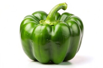 green pepper isolated on white