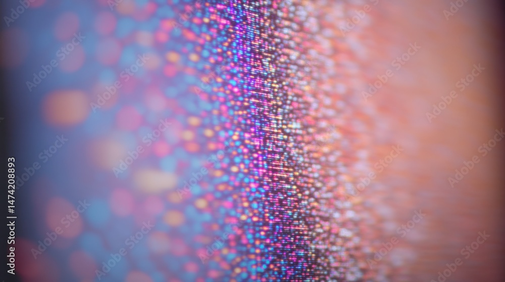 Poster abstract vibrant pattern with a mix of colours