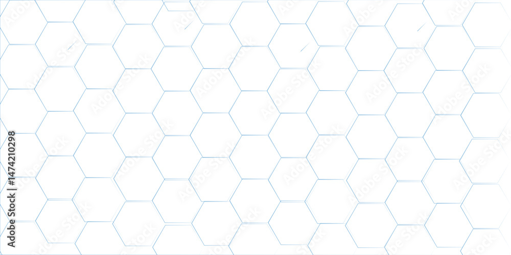 Poster abstract background of hexagon. white honeycomb with a gradient color. isometric geometry. hexagonal
