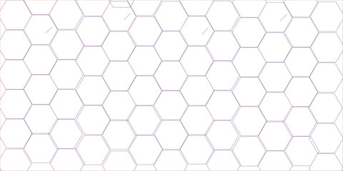 Abstract background of hexagon. White honeycomb with a gradient color. Isometric geometry. Hexagonal 3d vector grid tile and mosaic structure simple style hexagonal graphic concept.