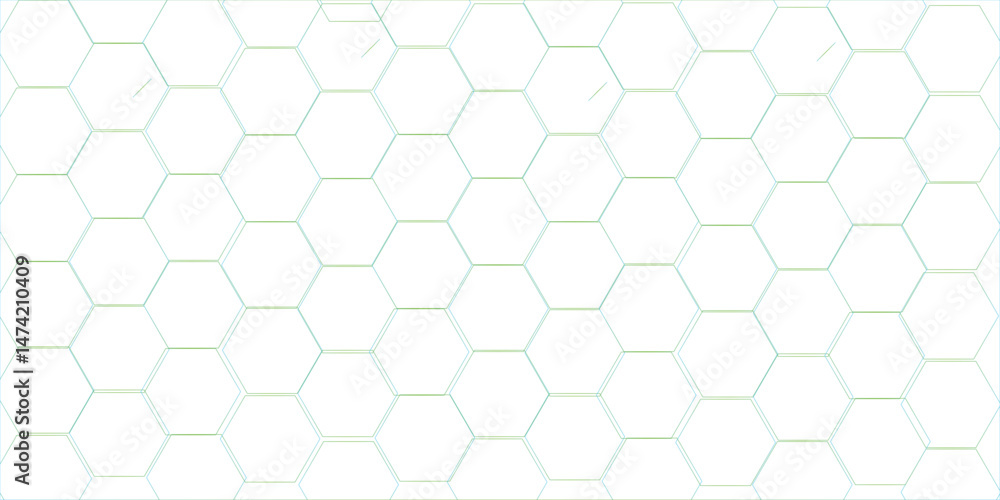 Poster abstract background of hexagon. white honeycomb with a gradient color. isometric geometry. hexagonal