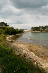 Barre d'étel dans le Morbihan, Bretagne