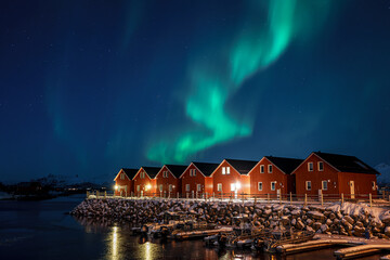 Northern Lights Over Leknes, Lofoten