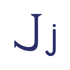 English letter (uppercase and lowercase) isolated on white background