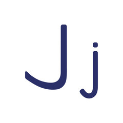 English letter (uppercase and lowercase) isolated on white background