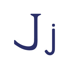 English letter (uppercase and lowercase) isolated on white background