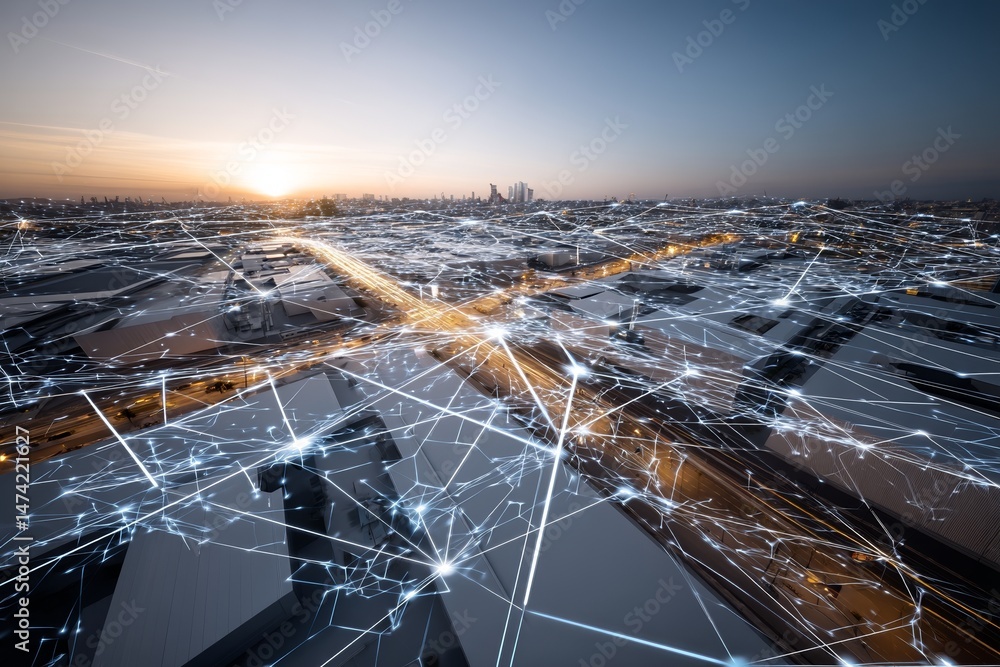 Poster in modern cities, the concept of cloud computing is driven by high speed wireless 5g network technol