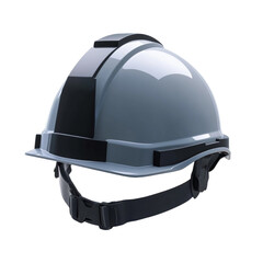 Fototapeta premium Gray hard hat safety equipment head protection construction worker industrial design