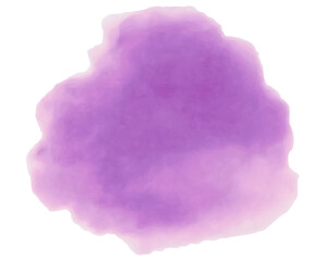 Watercolor Brush Stroke, stain, splash, background. Vector. Isolated. Purple, violet