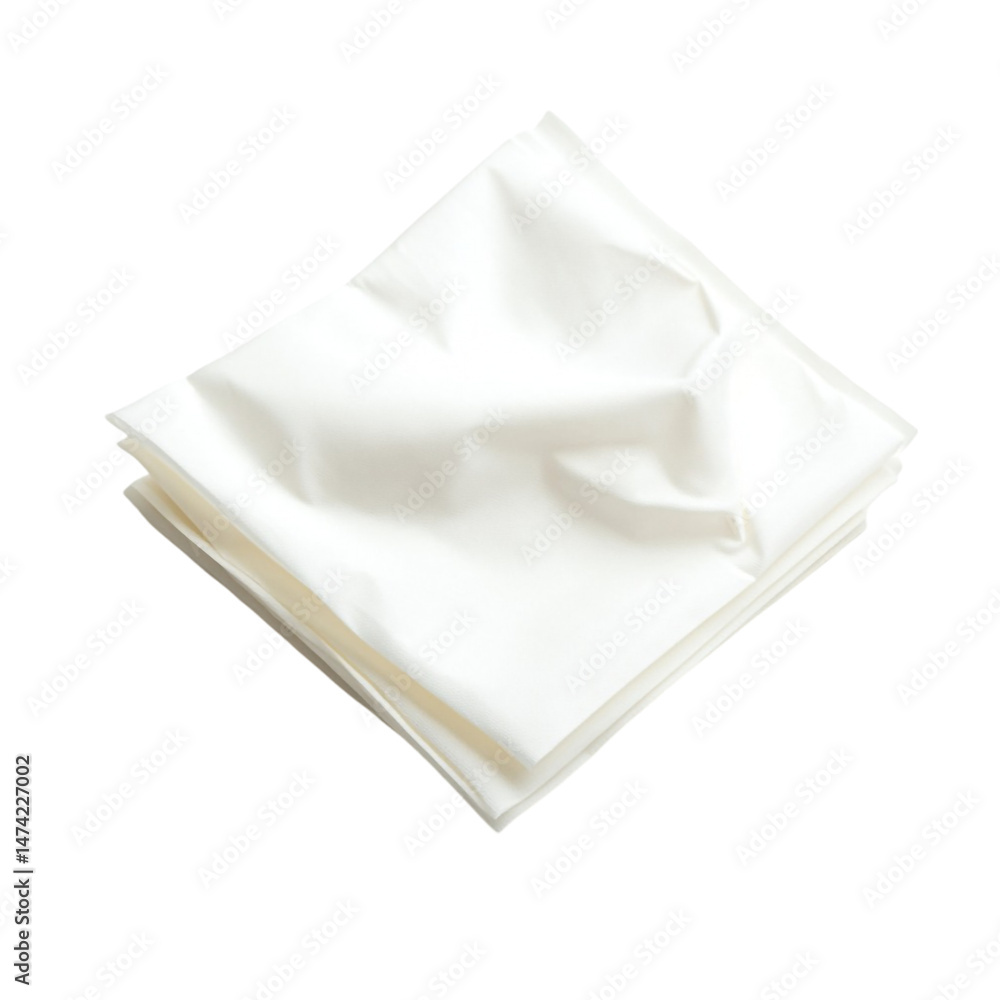 Poster soft white fabric folded neatly a clean simple image