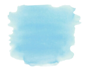 Obraz premium Watercolor Brush Stroke, stain, splash, background. Vector. Isolated. Blue