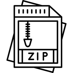 Zip File Icon