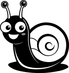 funny snail cartoon