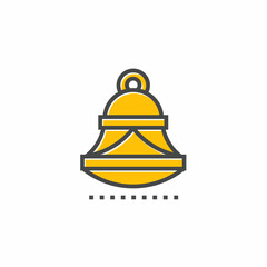 Colored icon template. Bell icon. Colored vector design.