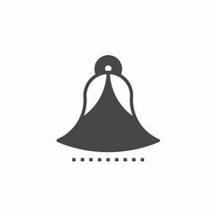 Black and white bell vector illustration icon. Illustration for business. Vector template.