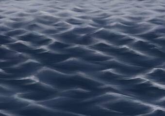Ocean Wave painting style