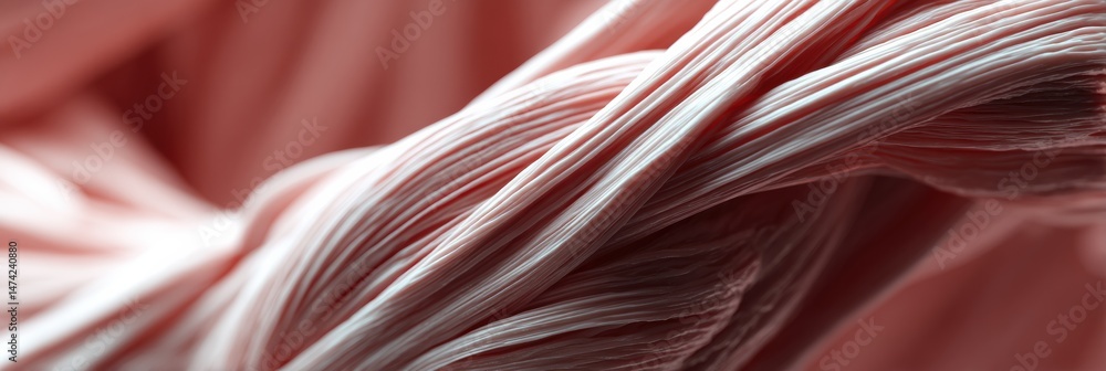 Poster detailed macro 3d render of blurred muscle fibers showcasing intricate texture and structure