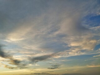 Beautiful dramatic sunset sky and clouds background