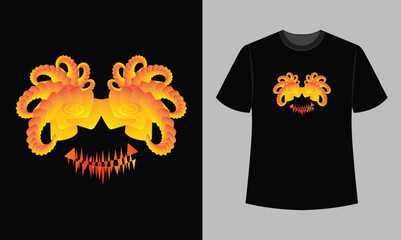 vector illustration t shirt design.t shirt design concept