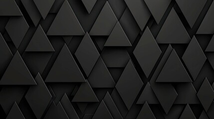 Sleek Abstract Black Triangle Background for Modern Design Projects