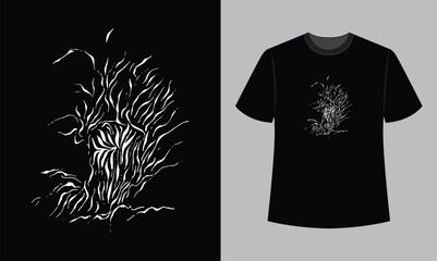 vector illustration t shirt design.t shirt design concept