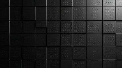 Smooth Abstract Black Background with Patterned Texture Design