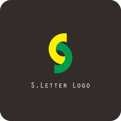 Vector logo design with the letter S symbol is simple, clear, firm, easy to remember, elegant	