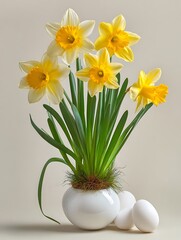 Spring's Embrace: Daffodils in Soft Light