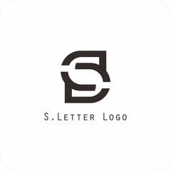 Vector logo design with the letter S symbol is simple, clear, firm, easy to remember, elegant	