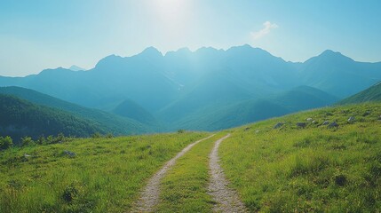 Fototapeta premium Scenic mountain path