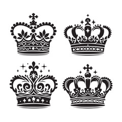 Stylish Crown Icons Pack
