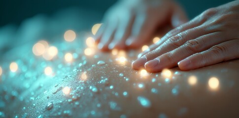 A woman is shown relaxing with a soothing back massage at a spa, ideal for highlighting self-care and wellness offerings