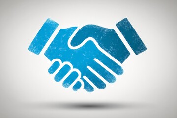 Fototapeta premium Hands connect in a firm handshake symbolizing agreement and collaboration in a professional setting