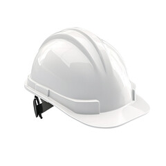 Fototapeta premium White hard hat safety equipment construction worker protection