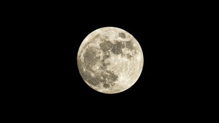 Obraz premium Full moon, night sky, detailed surface