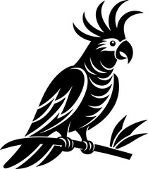 vector illustration of a parrot