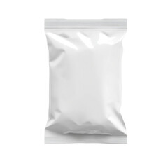 Blank white flexible packaging sachet mockup product design template