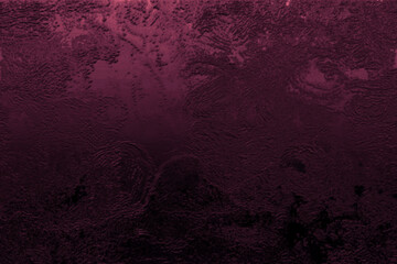 grunge background with grunge effect. Vivid ornate stained pattern in dark pink tones. Elegant decorative design in bordeaux color great for backdrop of layout. Cool creative contemporary art. Dynamic